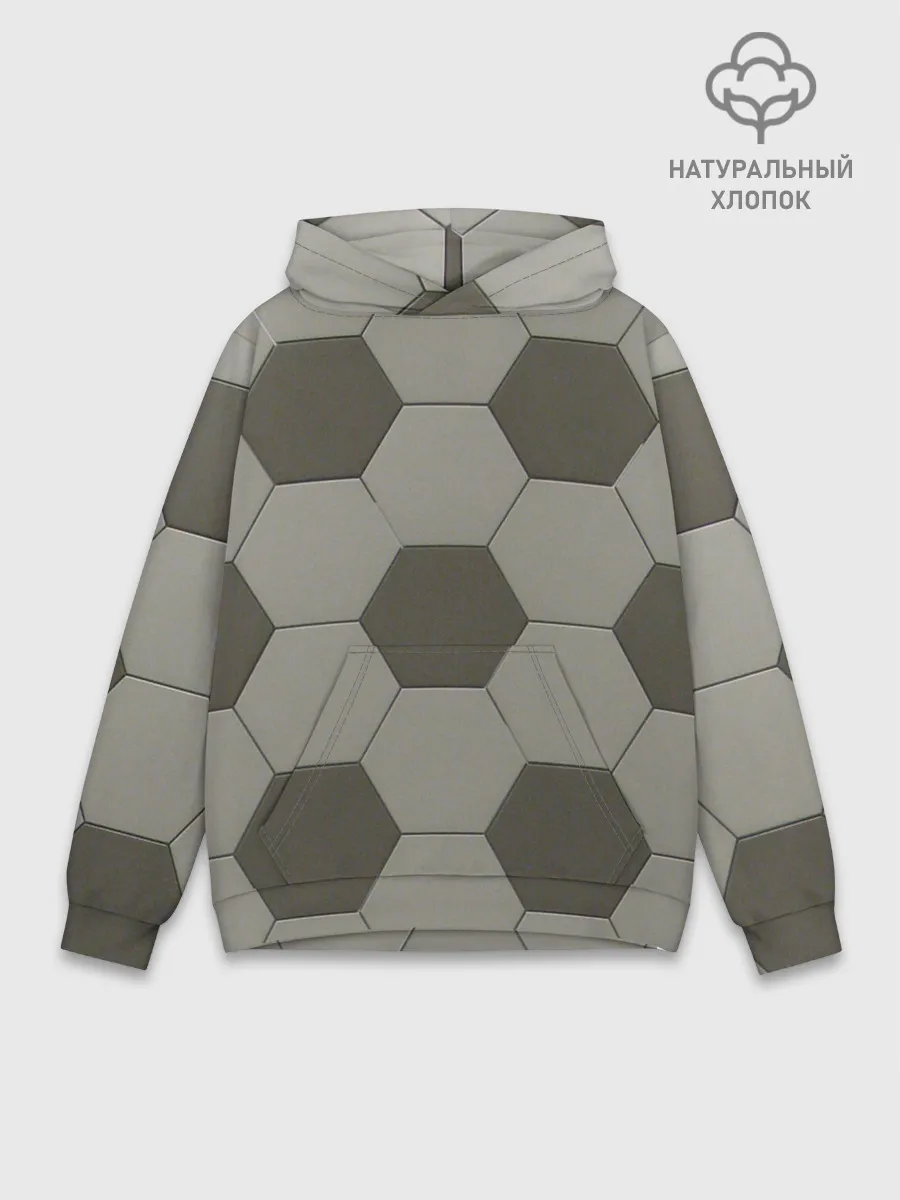 Худи мужской база хлопок / ФУТБОЛЬНЫЙ МЯЧ