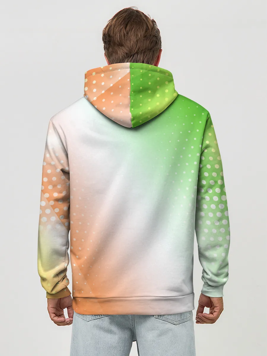 Худи мужской база хлопок / Поп Ит - Динозавр - Абстракция