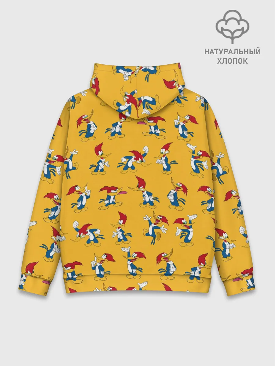 Худи мужской база хлопок / Такой разный Дятел Вуди