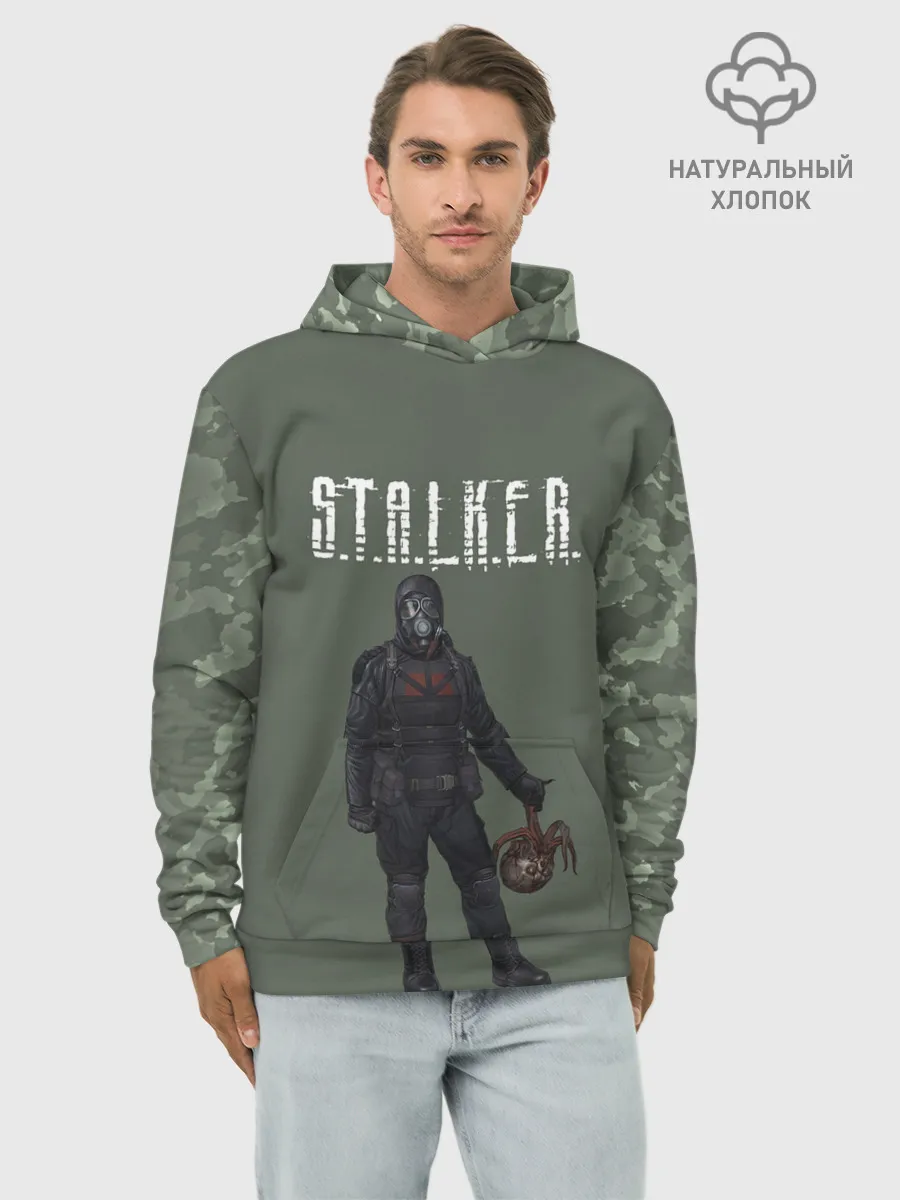 Худи мужской база хлопок / S.T.A.L.K.E.R. | С.Т.А.Л.К.Е.Р