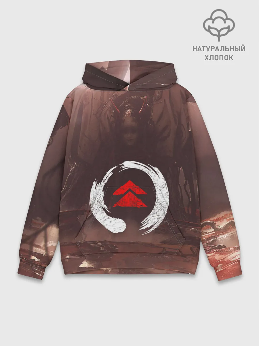 Худи мужской база хлопок / Demon Tsushima | Демон