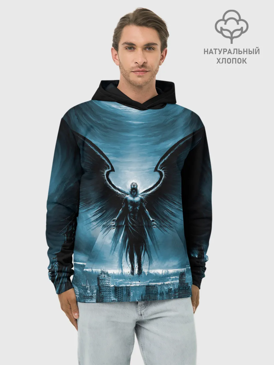 Худи мужской база хлопок / Ангел