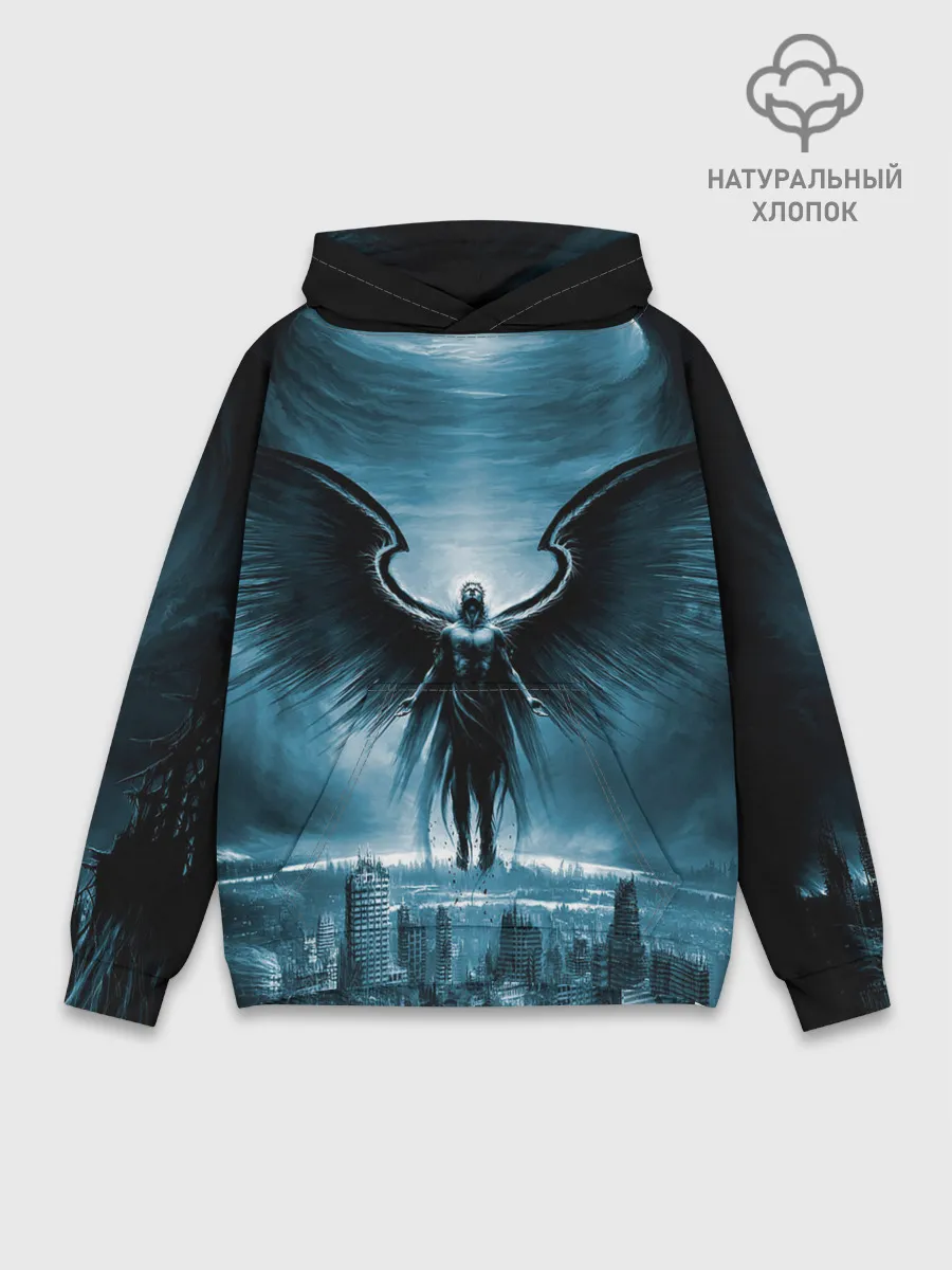 Худи мужской база хлопок / Ангел