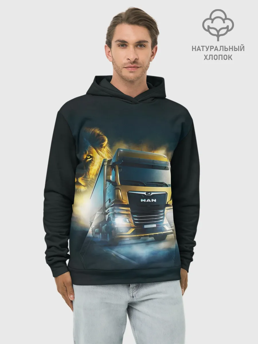 Худи мужской база хлопок / Man Leon