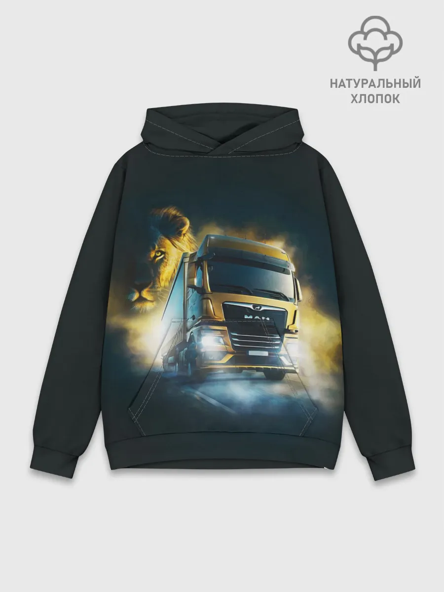 Худи мужской база хлопок / Man Leon