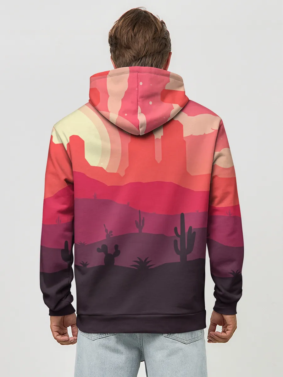 Худи мужской база хлопок / Пустыня