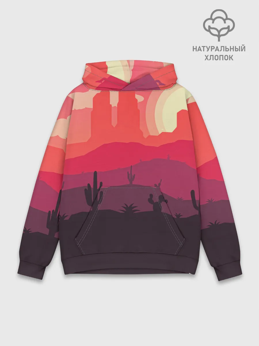 Худи мужской база хлопок / Пустыня