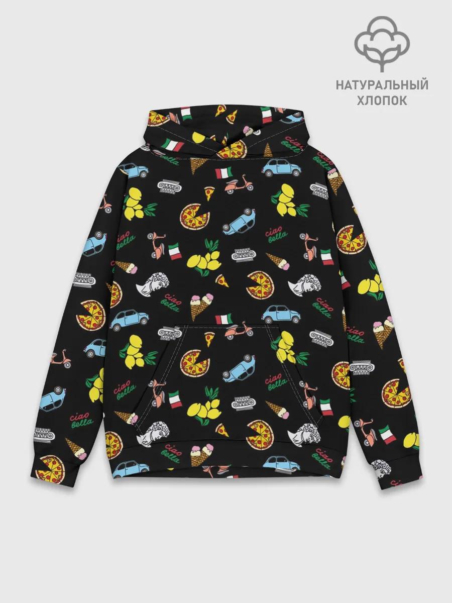 Худи мужской база хлопок / Итальянский паттерн