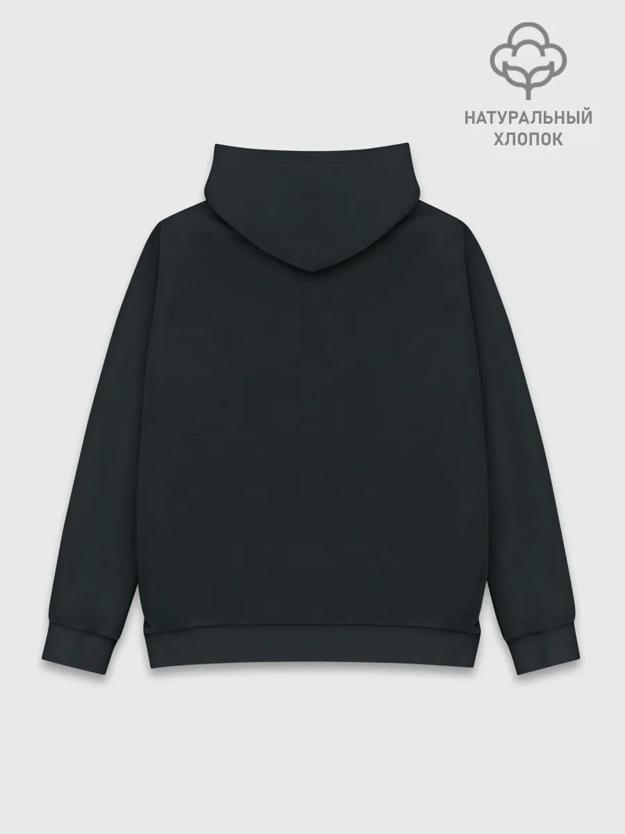 Худи мужской база хлопок / Man king of the roads