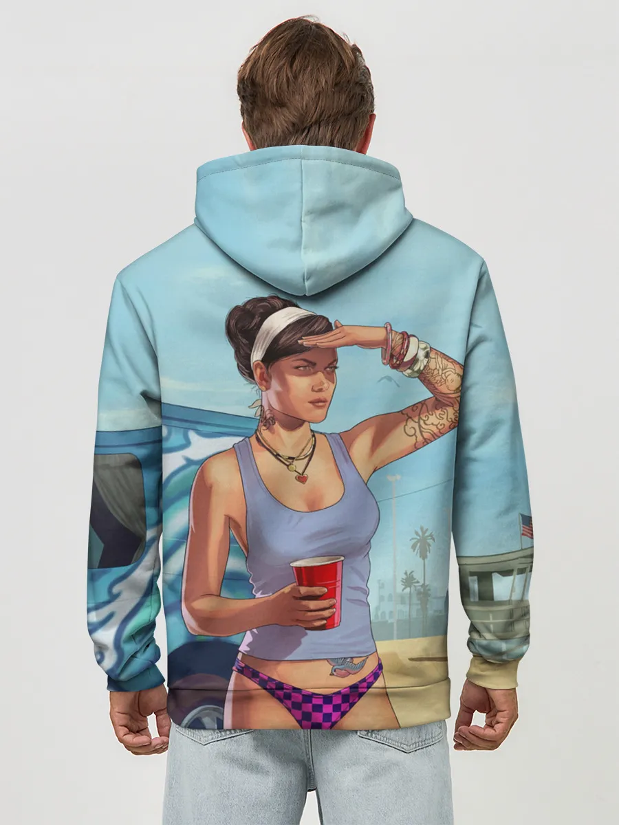 Худи мужской база хлопок / girl with coffee