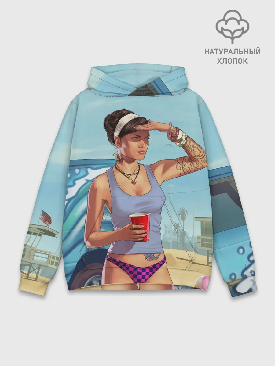 Худи мужской база хлопок / girl with coffee