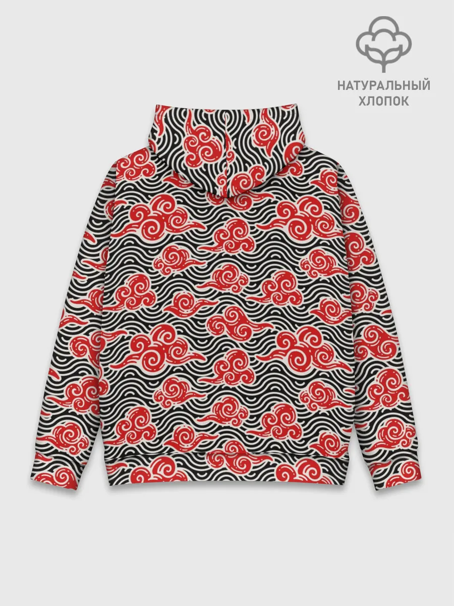 Худи мужской база хлопок / Бакэнэко