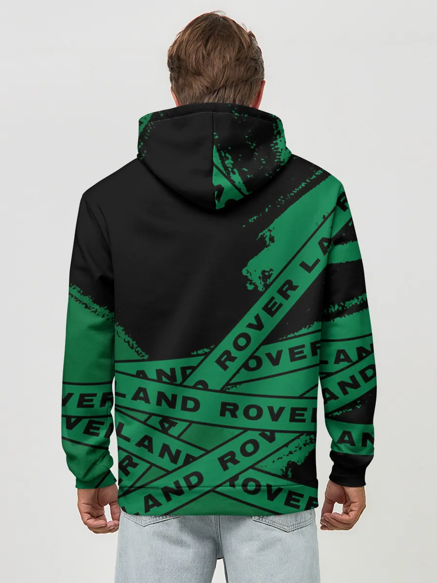 Худи мужской база хлопок / Land Rover - Strokes