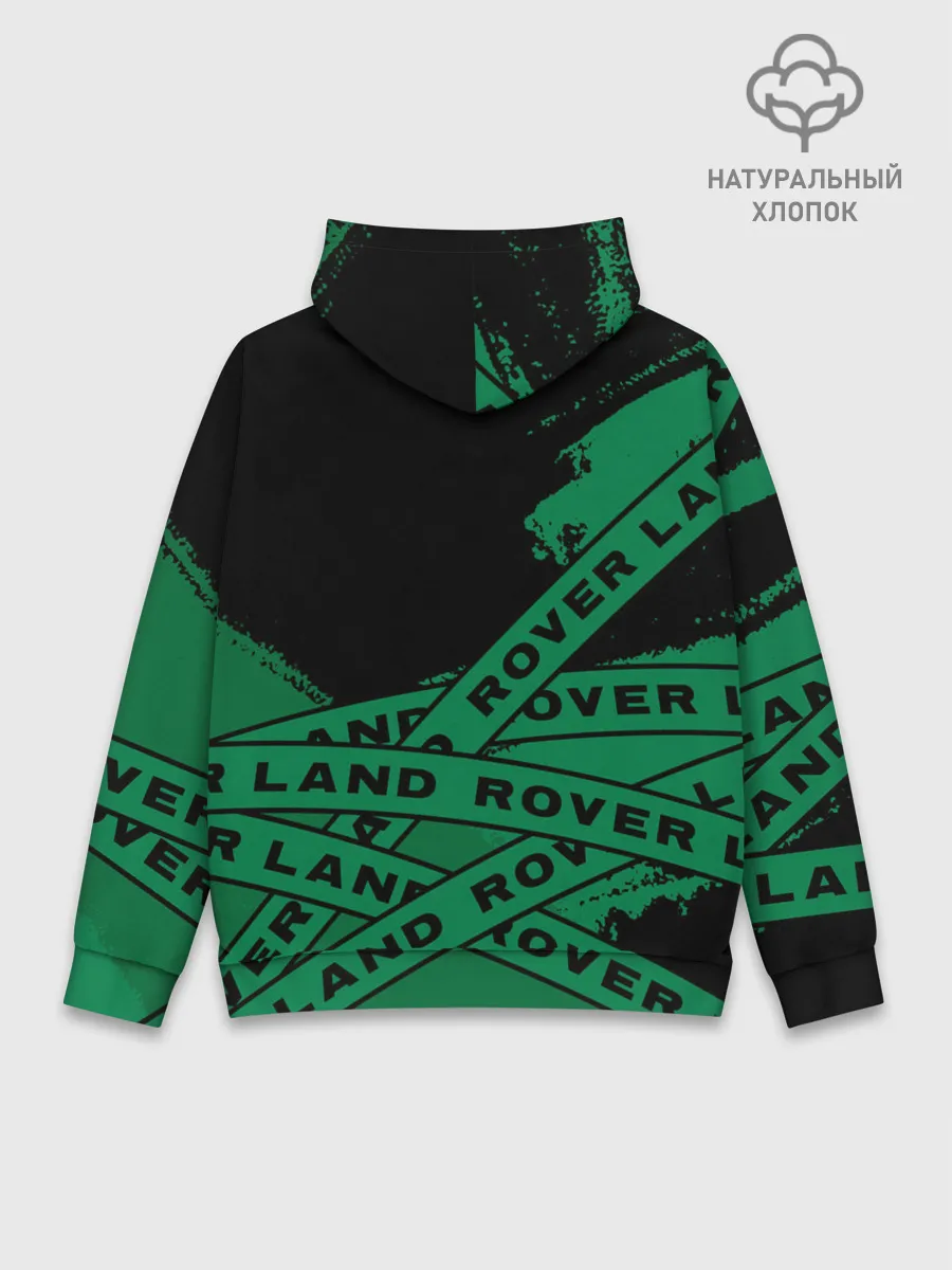 Худи мужской база хлопок / Land Rover - Strokes