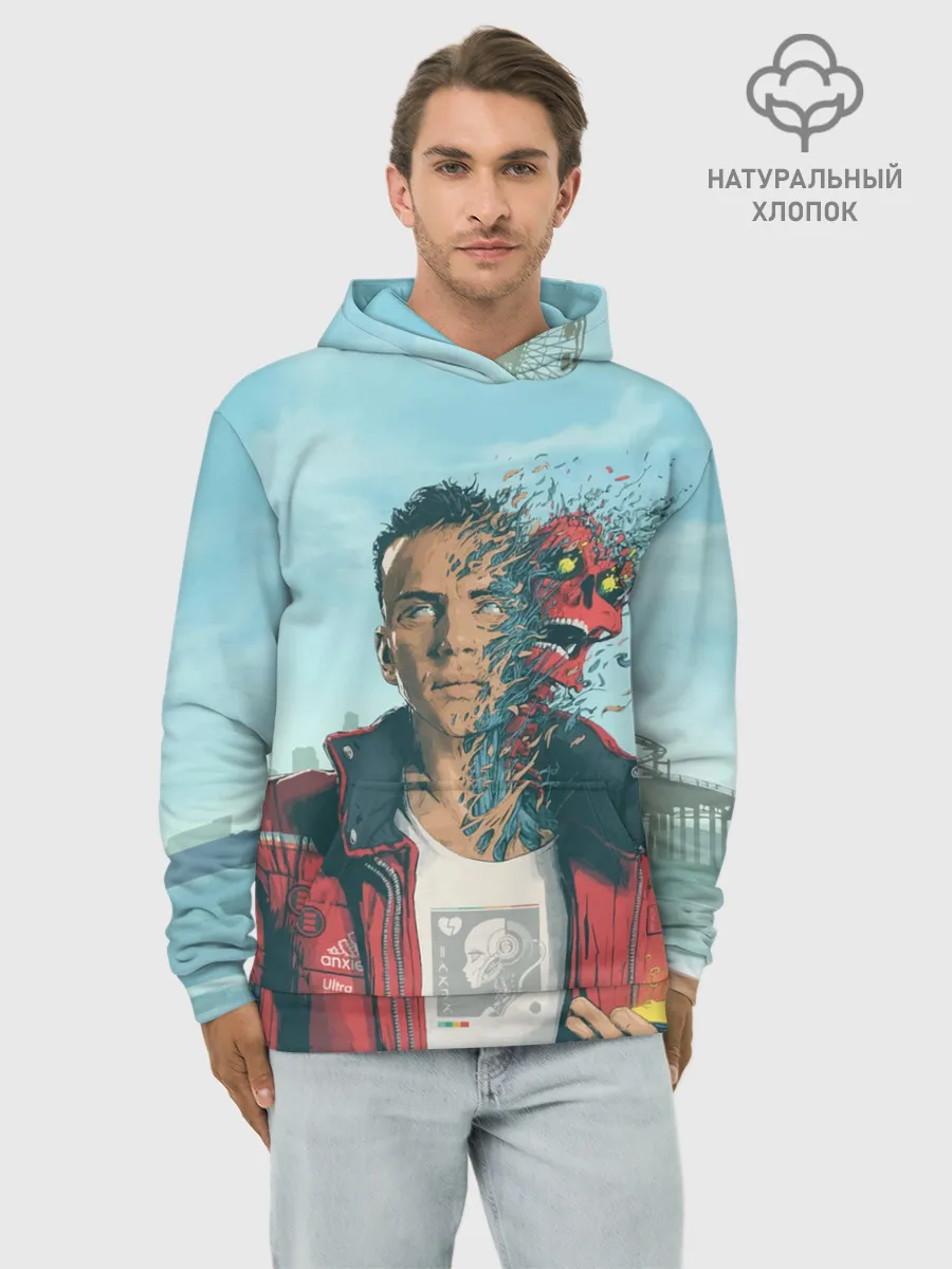 Худи мужской база хлопок / Обложка Logic