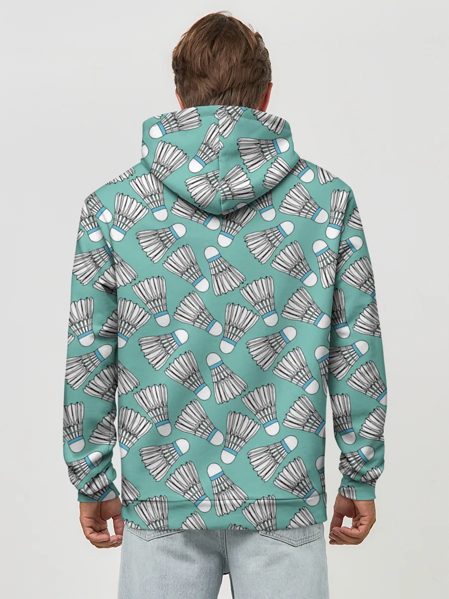 Худи мужской база хлопок / Воланы на ментоловом