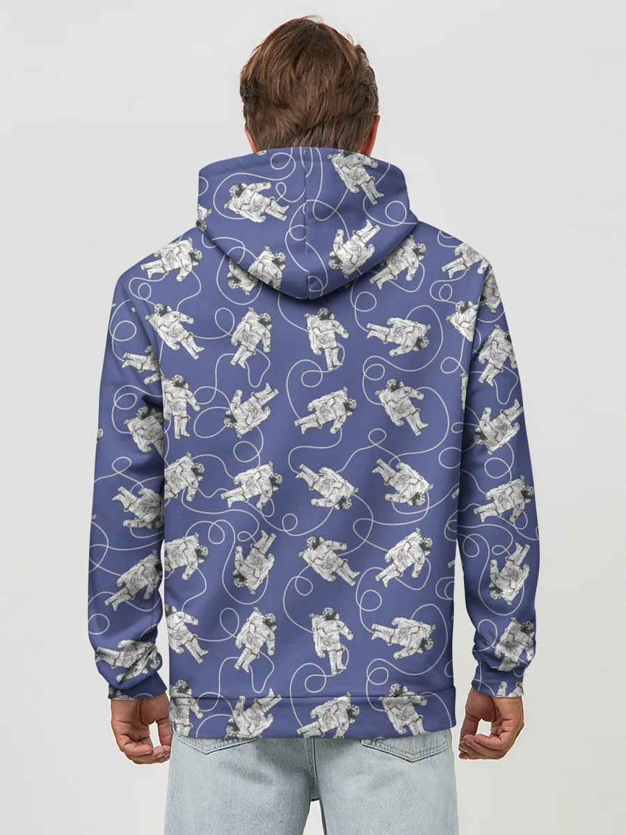 Худи мужской база хлопок / Астронавты в космосе
