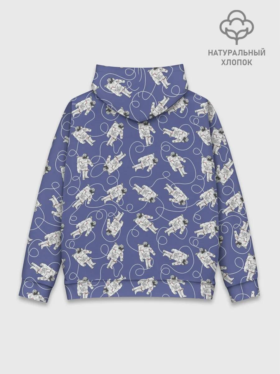 Худи мужской база хлопок / Астронавты в космосе