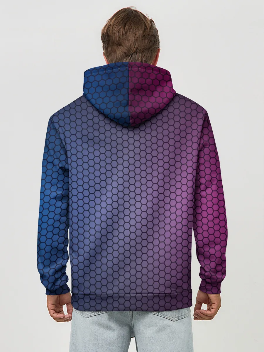 Худи мужской база хлопок / Незуко Камадо в треугольнике