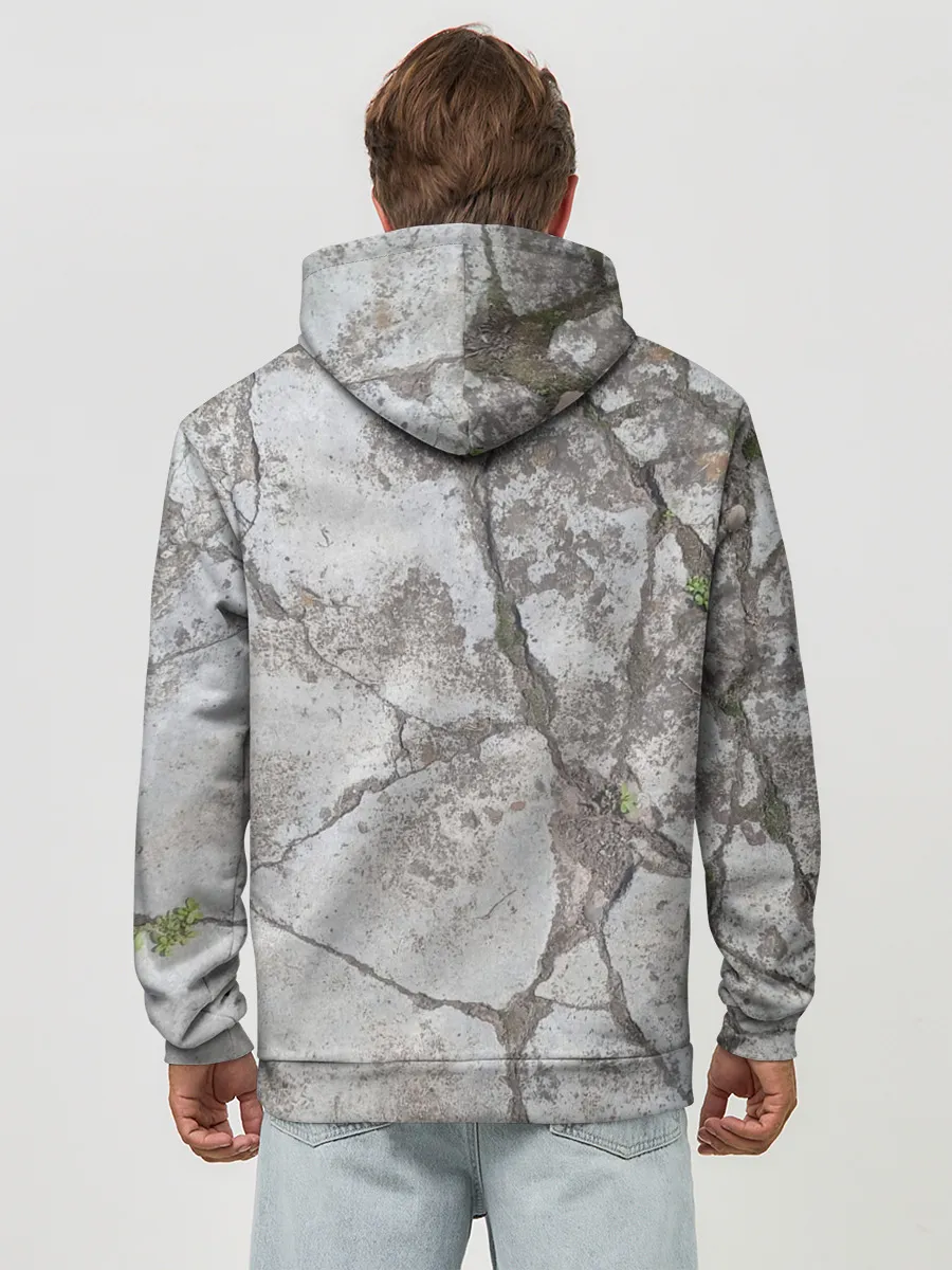 Худи мужской база хлопок / Лунный камень