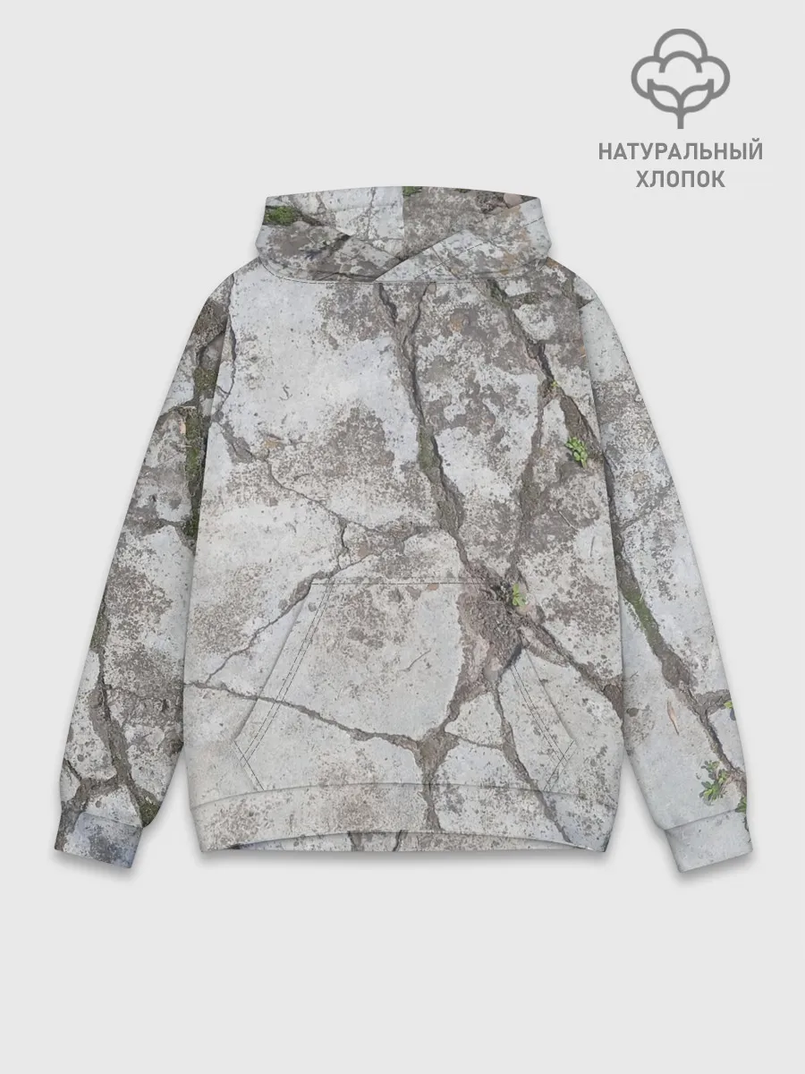 Худи мужской база хлопок / Лунный камень