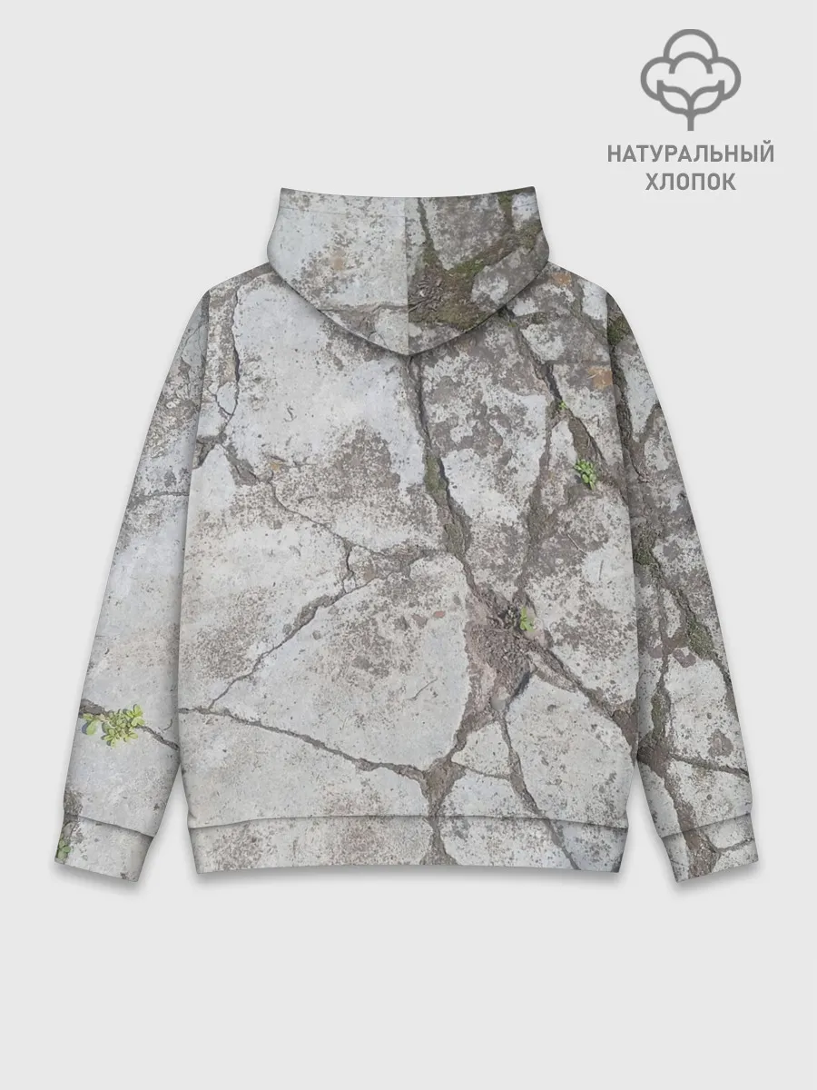 Худи мужской база хлопок / Лунный камень