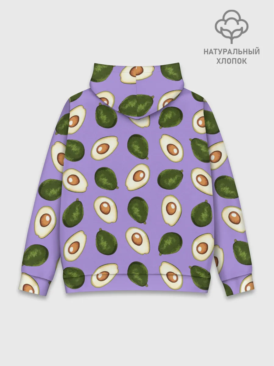 Худи мужской база хлопок / Авокадо паттерн