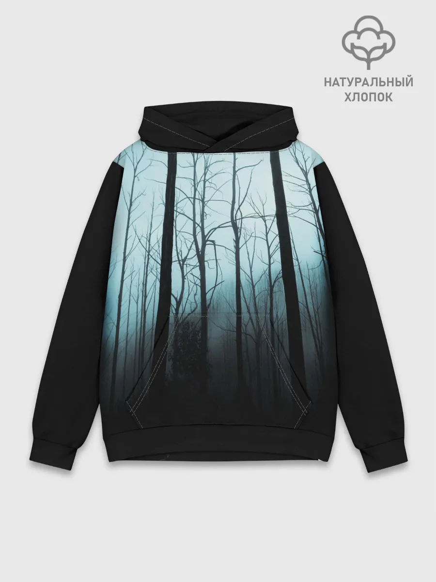 Худи мужской база хлопок / ЖУТКИЙ ЛЕС