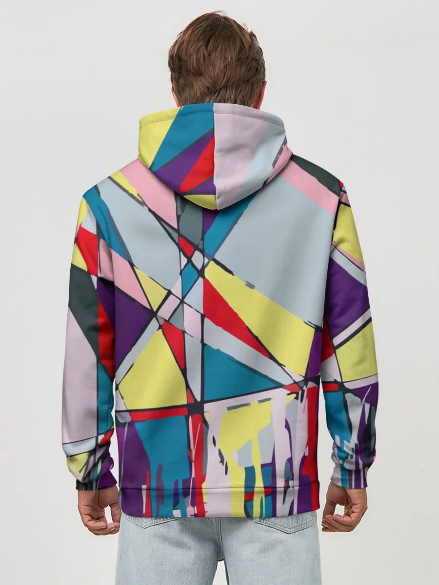 Худи мужской база хлопок / Cubisme