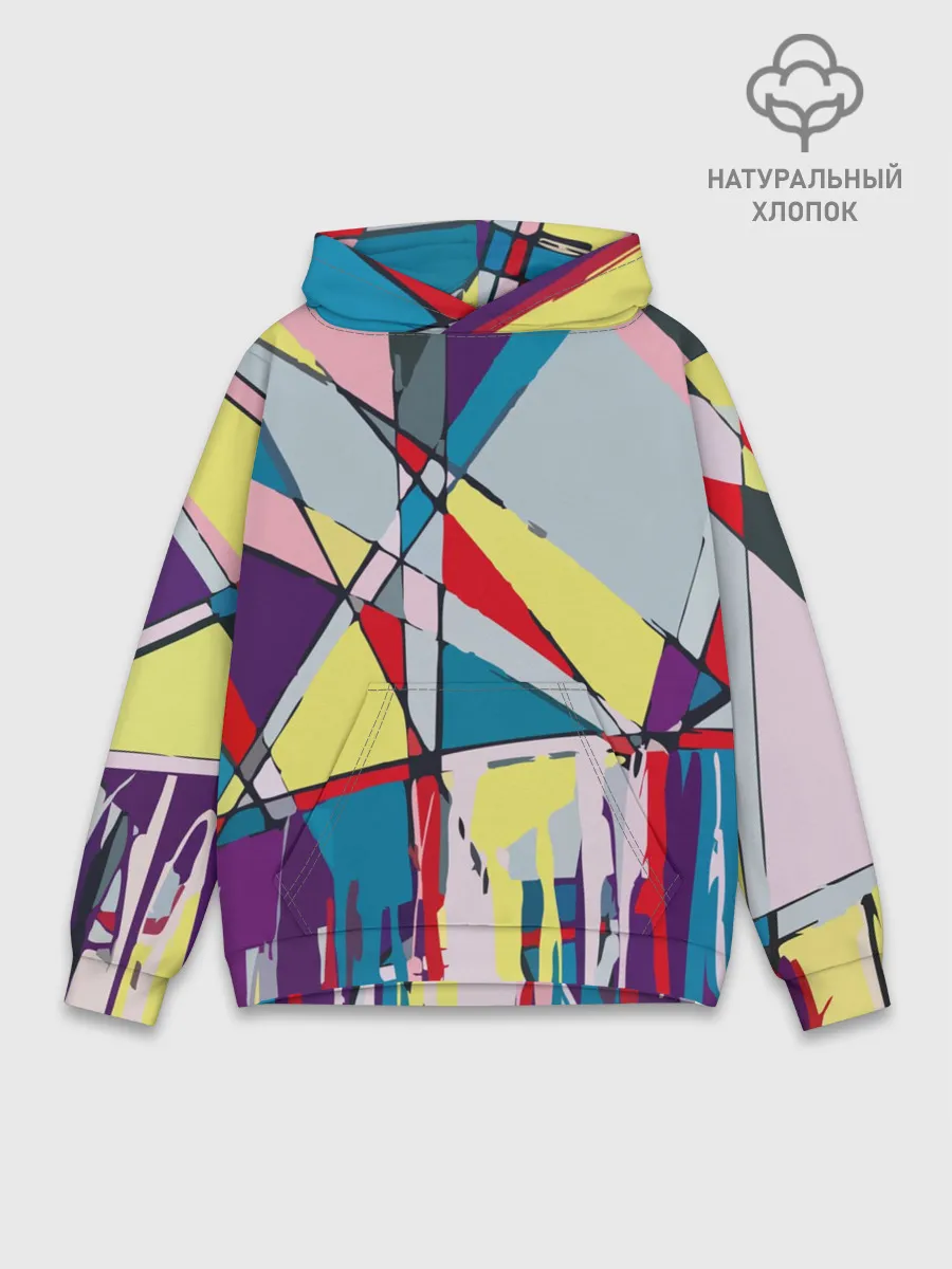 Худи мужской база хлопок / Cubisme