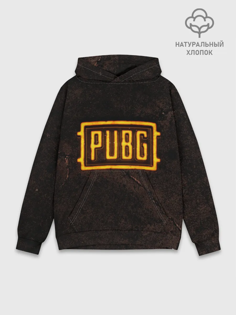 Худи мужской база хлопок / PUBG | ПАБГ NEON
