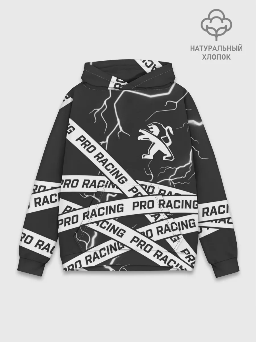Худи мужской база хлопок / Peugeot - Racing