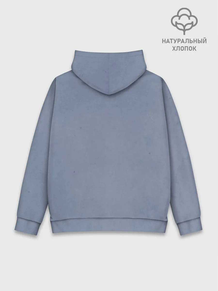 Худи мужской база хлопок / Череп с маской КиШ