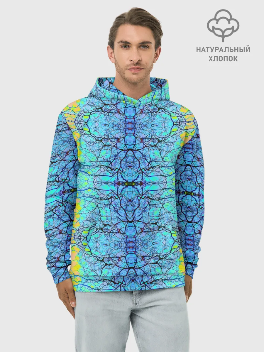 Худи мужской база хлопок / Психоделика