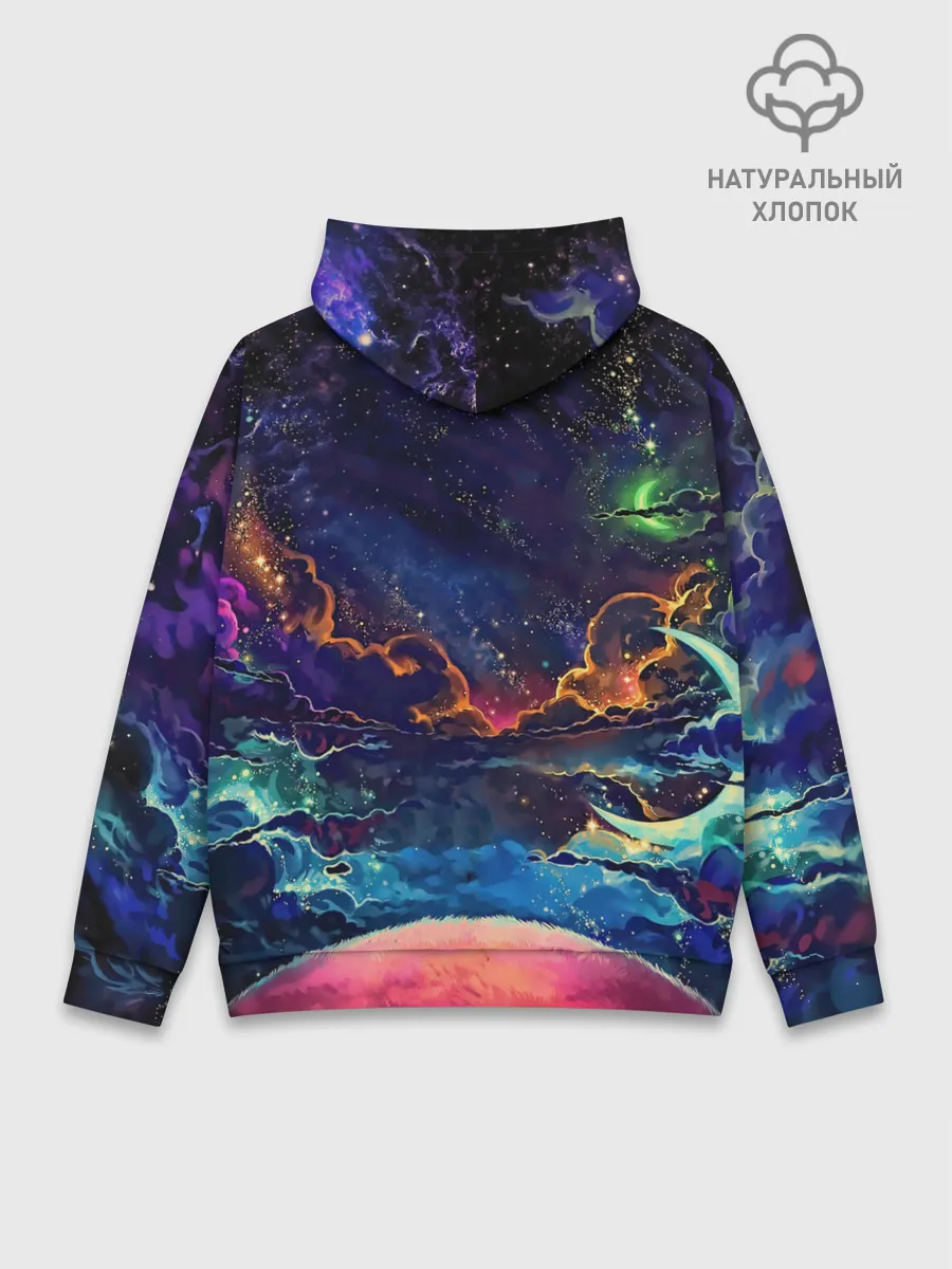 Худи мужской база хлопок / Глубокий космос