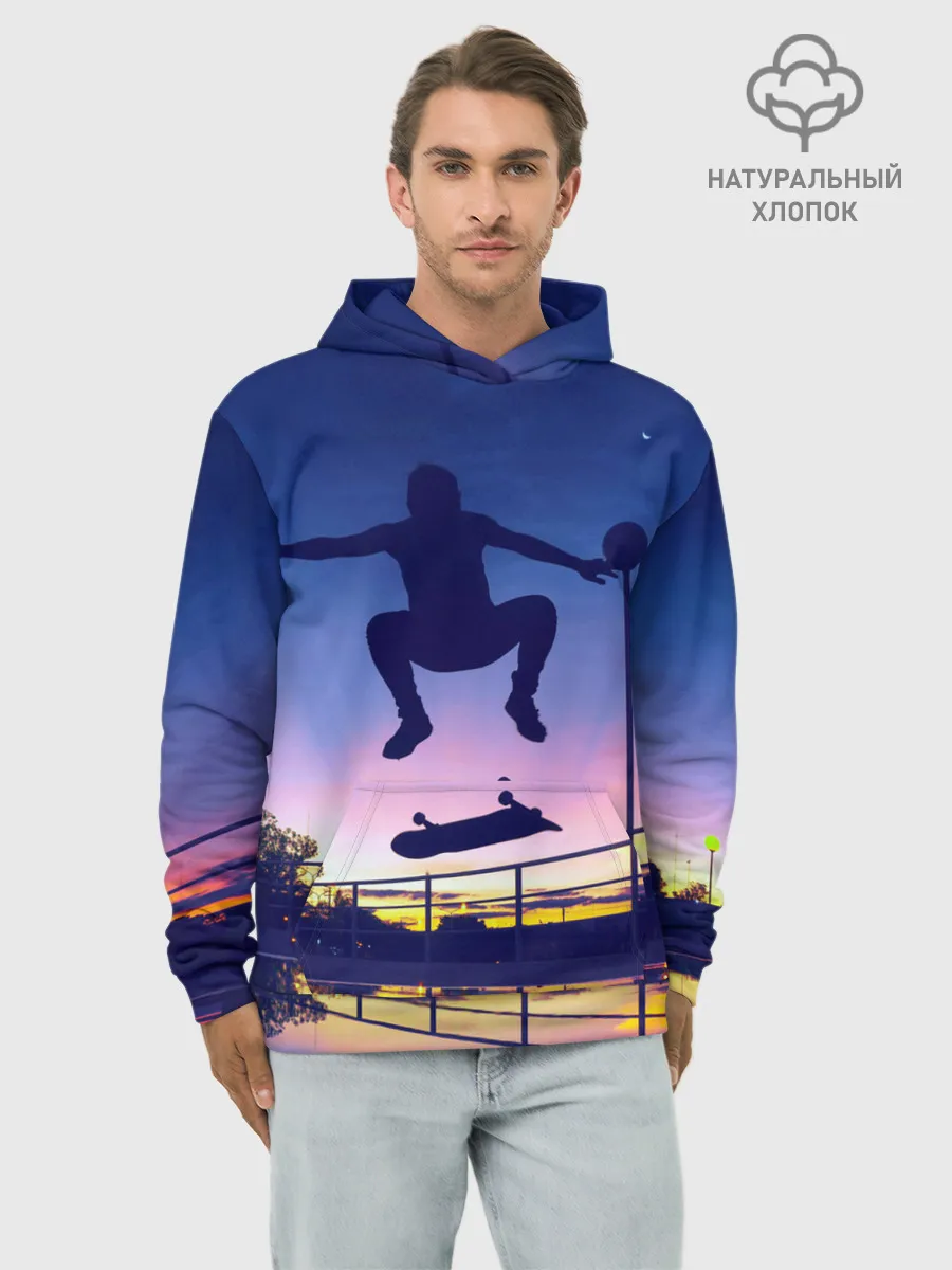 Худи мужской база хлопок / Skateboarding