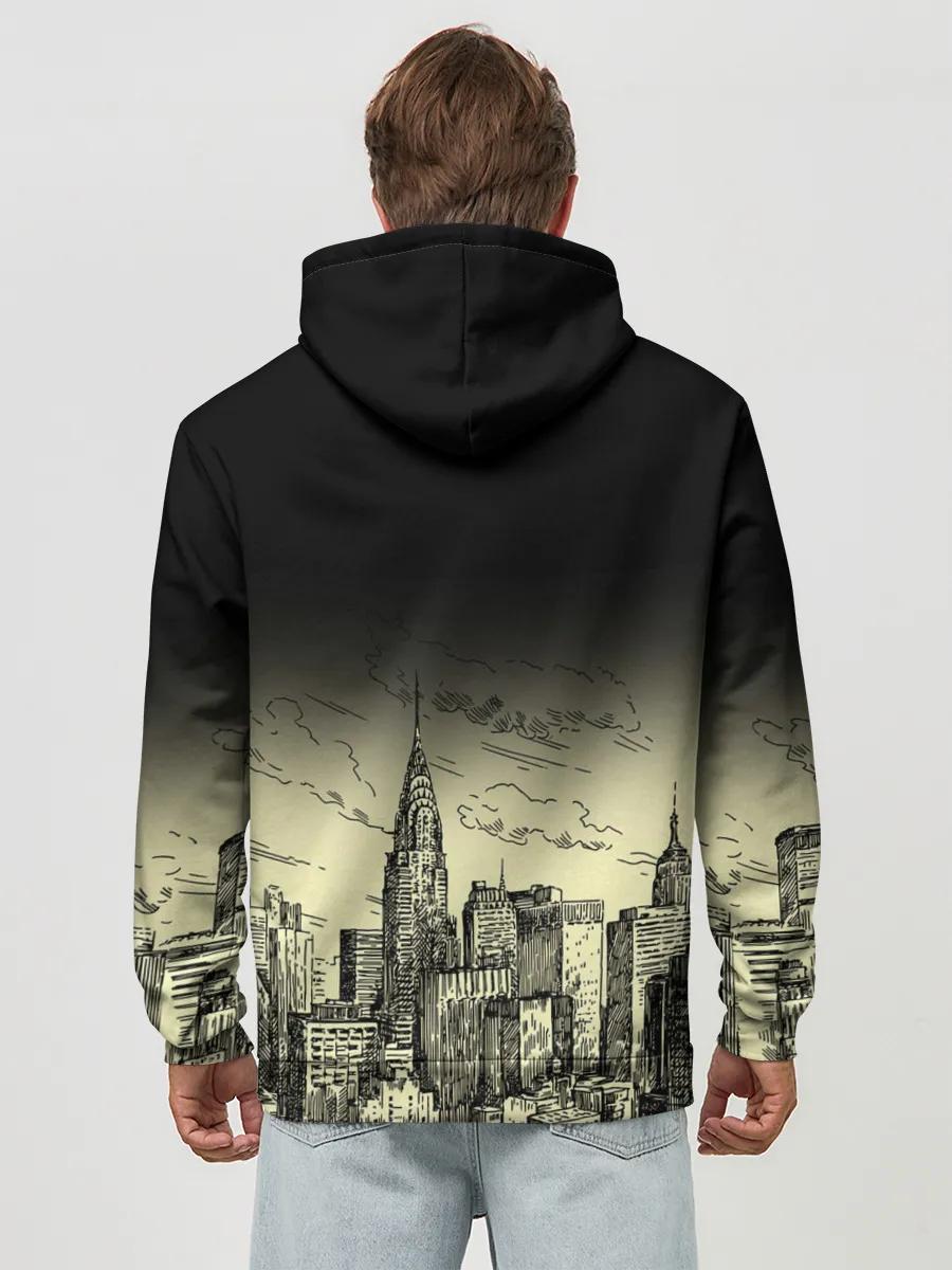 Худи мужской база хлопок / Нью-Йорк