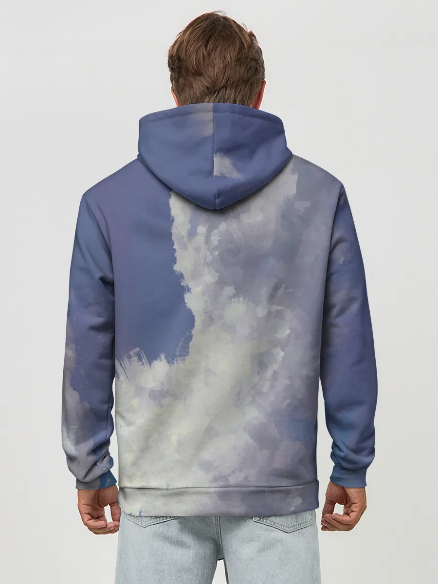 Худи мужской база хлопок / Летящая девушка