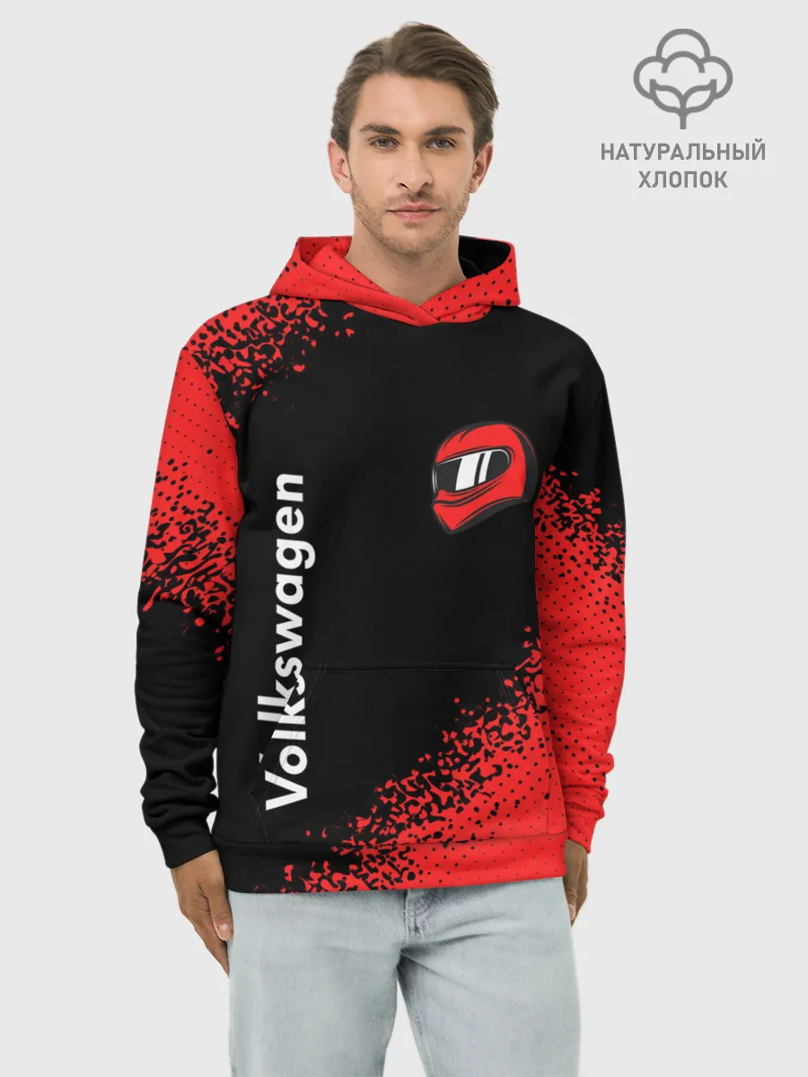 Худи мужской база хлопок / Фольксваген - Racing