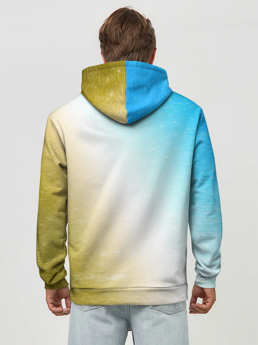 Худи мужской база хлопок / Поп Ит - Глитч