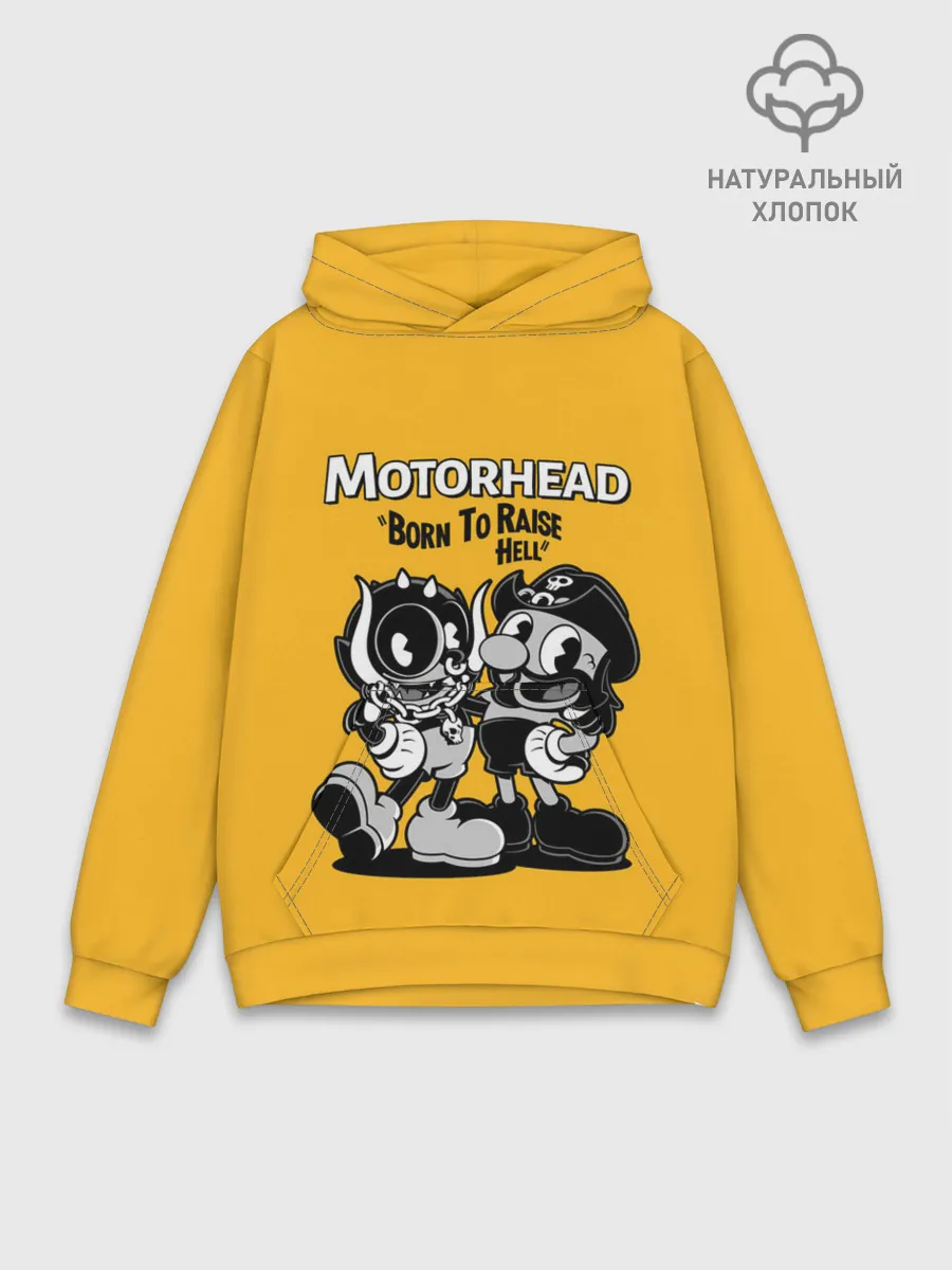 Худи мужской база хлопок / Motorhead x Cuphead