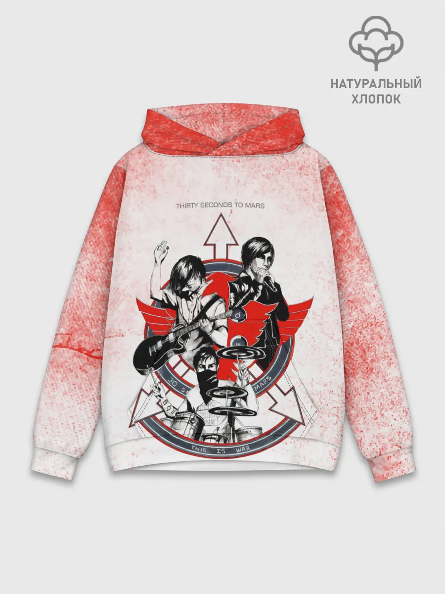Худи мужской база хлопок / Thirty Seconds to Mars арт группы