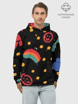 Худи мужской база хлопок / беззаботное детство