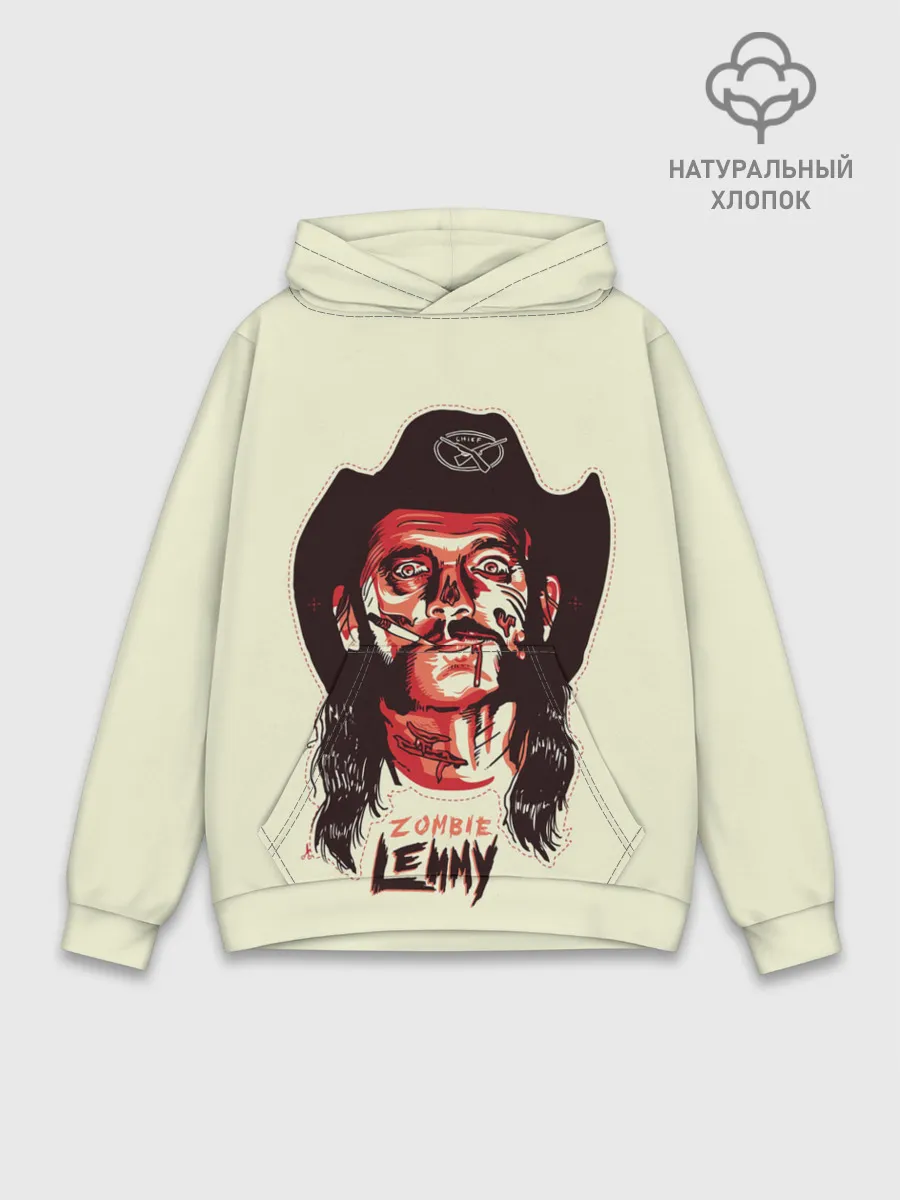 Худи мужской база хлопок / Zombie Lemmy