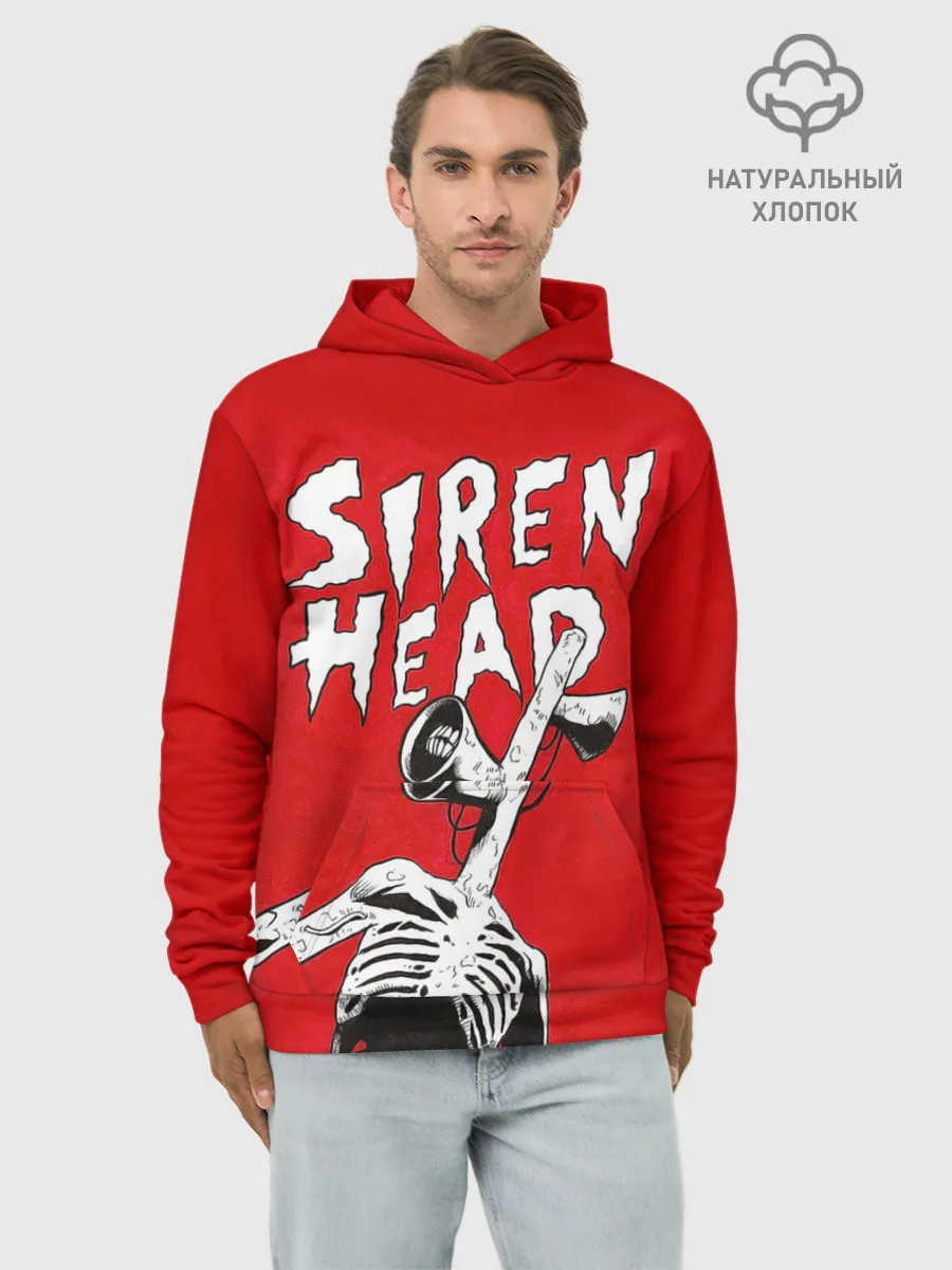 Худи мужской база хлопок / Red Siren Head