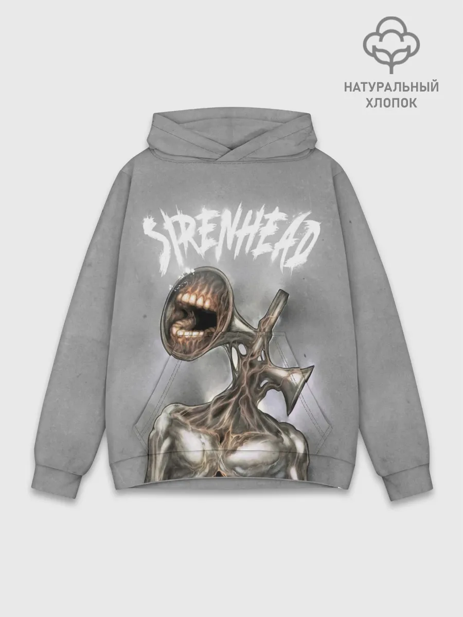 Худи мужской база хлопок / White Siren Head