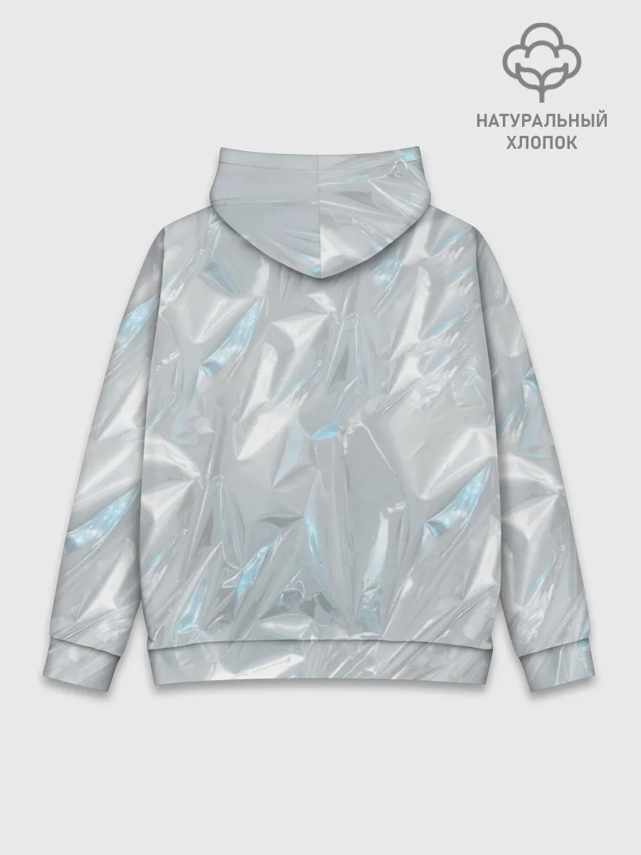 Худи мужской база хлопок / Голографическая текстура