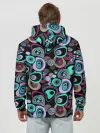 Худи мужской база хлопок / Абстрактный узор ретро
