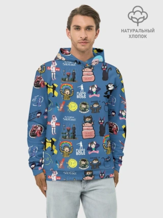 Худи мужской база хлопок / стикербомбинг new