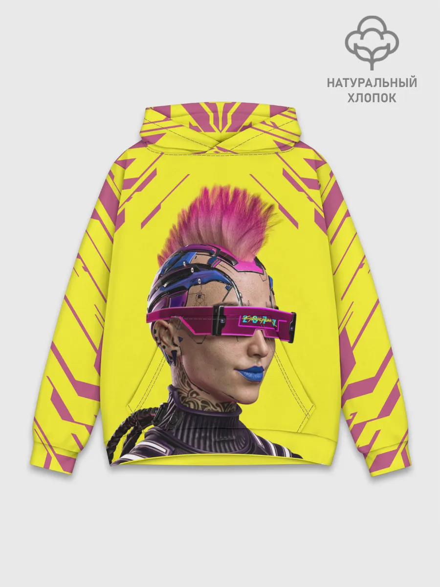 Худи мужской база хлопок / CYBERPUNK 2077 | КИБЕРПАНК